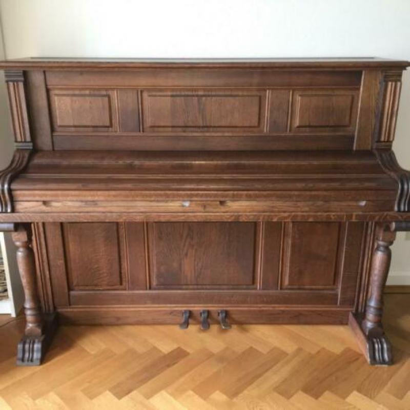 Unieke massief eiken RIPPEN Piano uit 1978!!