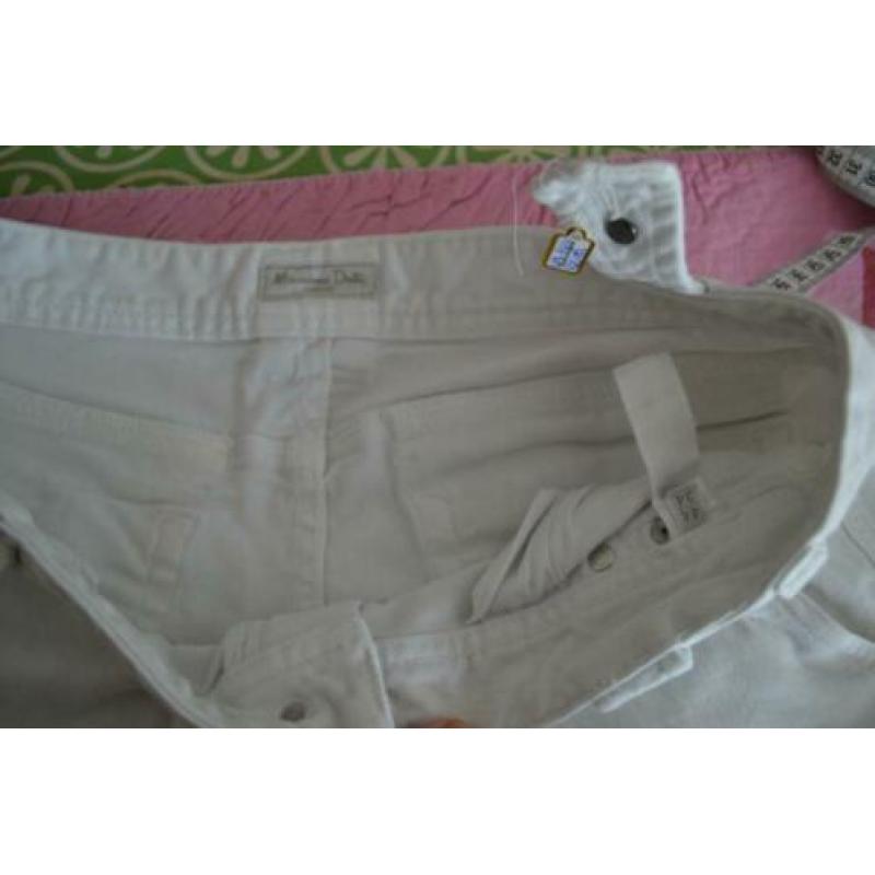 massimo duttti 44 spijkerjeans wit. w34 L34 - br04