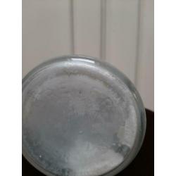 Medicijnen pot glas met dop. Hoogte 22cm, doorsnede 10cm, do