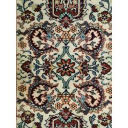 Vintage Perzisch wollen vloerkleed Keshan crème 72x142cm