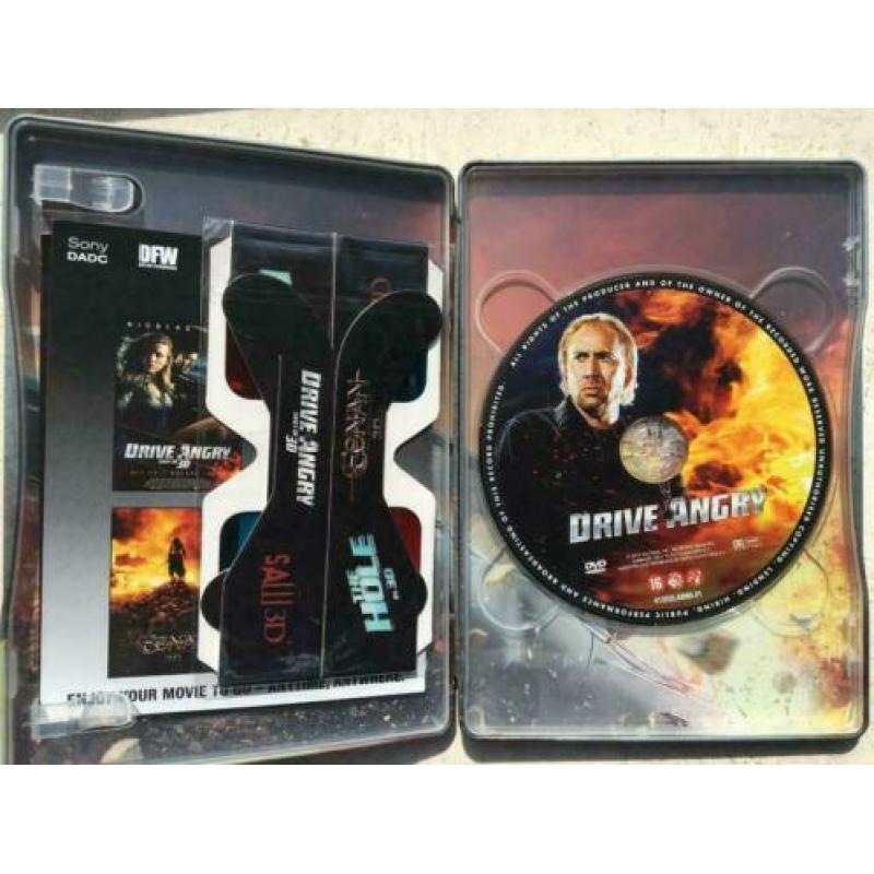 Drive Angry 3D DVD in blik uitvoering