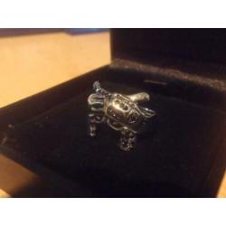 Militaira Stainless Steel Dubbel Colt Pistool Ring