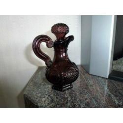 Vintage Avon parfumflesje / karaf met mooie stop. Persglas.