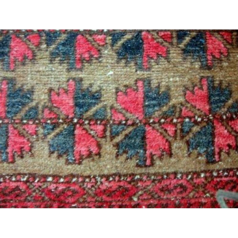 Vintage tapijt handgeknoopt wol