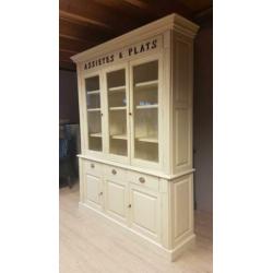 *ACTIE* Mooie Brocante Witte Buffetkast Winkelkast (2404D)