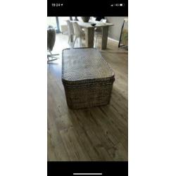 Salontafel rotan met opbergruimte SUPER HANDIG