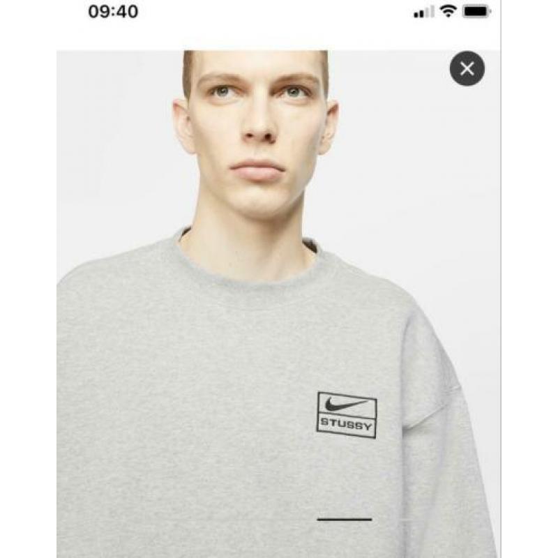 Nike x stussy grew sweat grey medium