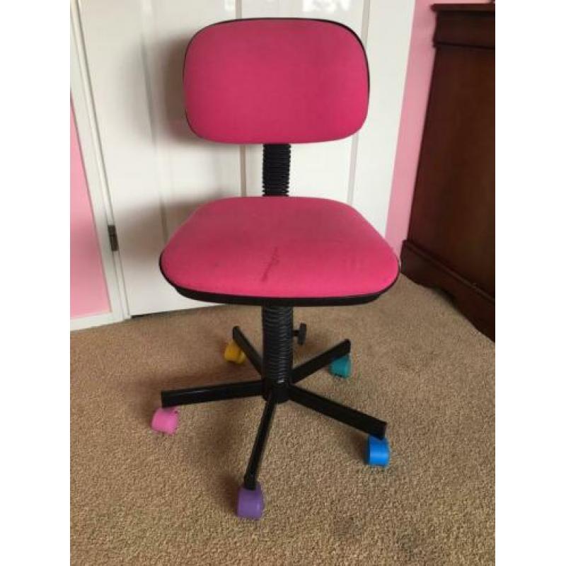 Roze bureaustoel