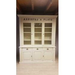 *ACTIE* Mooie Brocante Witte Buffetkast Winkelkast (2404D)