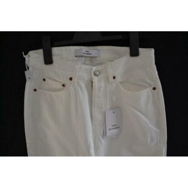 Won hundred pearl tinted white mom fit 5-pocket jeans mt 24