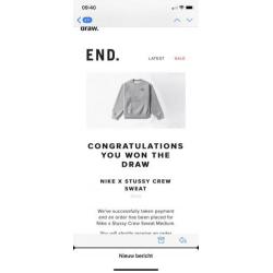 Nike x stussy grew sweat grey medium