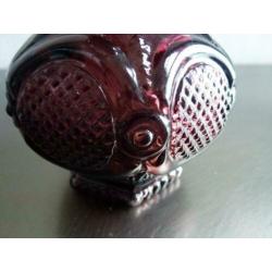 Vintage Avon parfumflesje / karaf met mooie stop. Persglas.