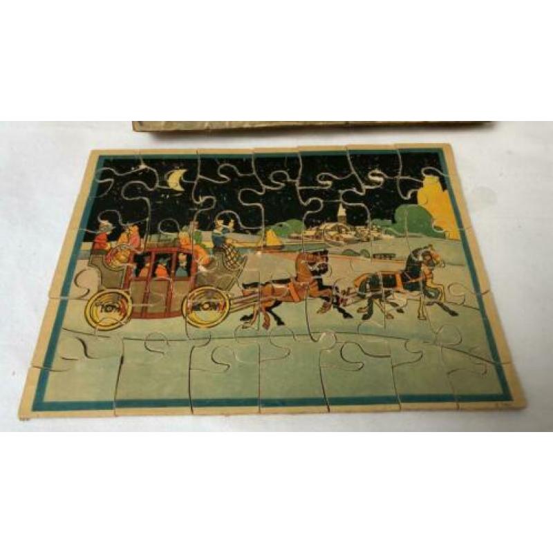 Antiek kinder puzzel hout