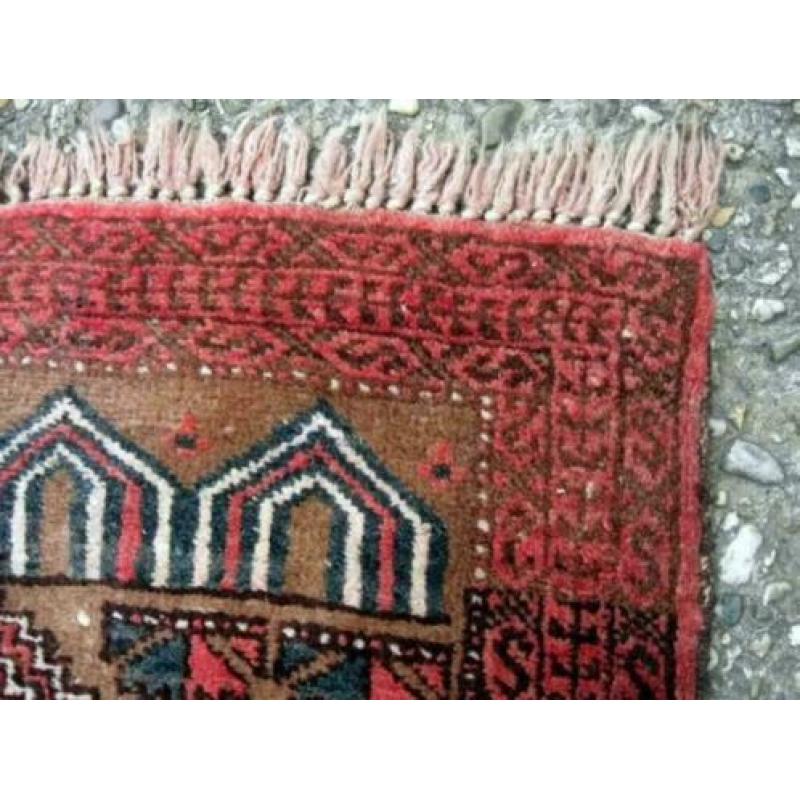 Vintage tapijt handgeknoopt wol