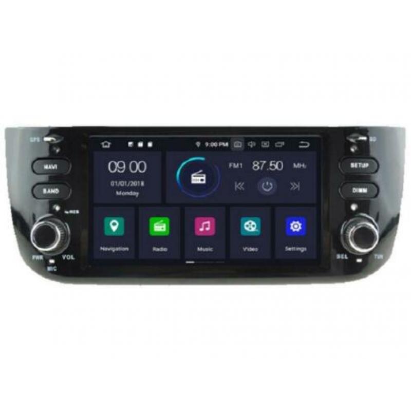 navigatie fiat punto bouwjaar 2012 carkit android 9 usb dab