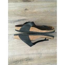 Birkenstocks slippers zwart maat 38