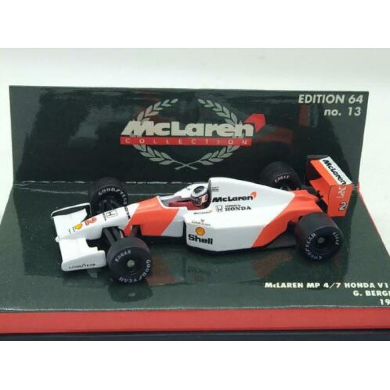 MC Laren mp4-7 Honda v12 Gerhard Berger 1:64 minichamps Pol