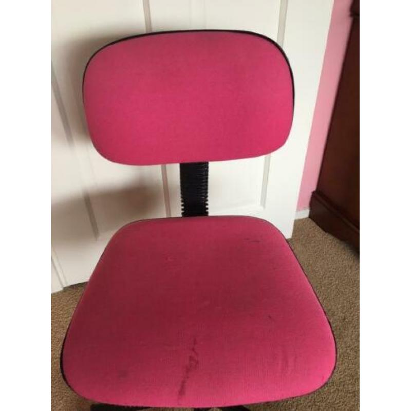 Roze bureaustoel