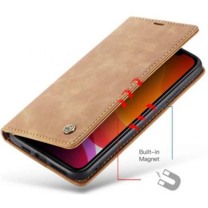 Iphone 11 Pro Max Luxe Retro Wallet Hoesje CASEME