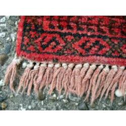 Vintage tapijt handgeknoopt wol
