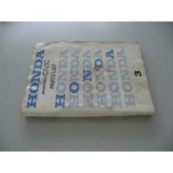 HND 6 Honda Civic Parts List 3