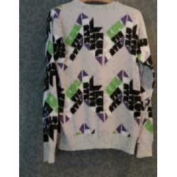 creme met letters kv kultimate trui maat L