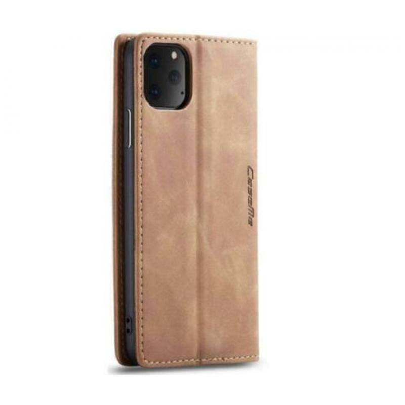 Iphone 11 Pro Max Luxe Retro Wallet Hoesje CASEME