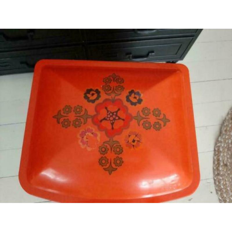 Retro wasmand oranje