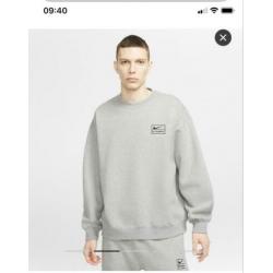 Nike x stussy grew sweat grey medium