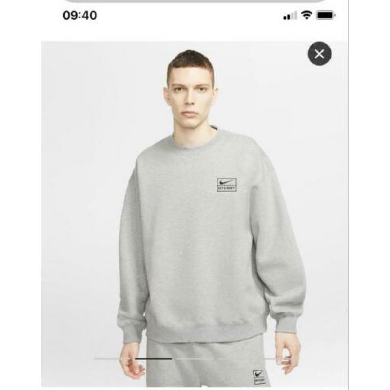 Nike x stussy grew sweat grey medium