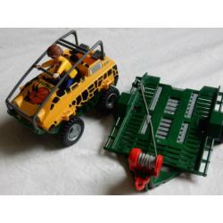 playmobil safari jeep - en helicopter