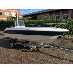 Topcraft 460 + 15 pk + trailer