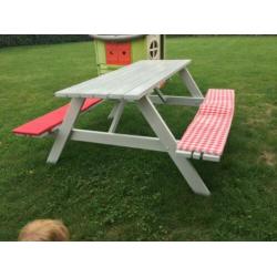 Picknicktafel, tuintafel inclusief kussens