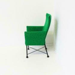 Montis Chaplin Fauteuils, Designstoelen, gestoffeerd Groen