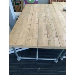 Mooie steiger houten tafel