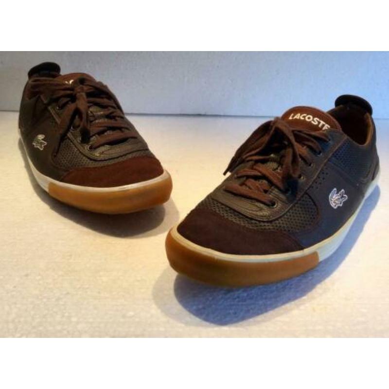 LACOSTE / LA COSTE, SCHOENEN, BRUIN, maat 42