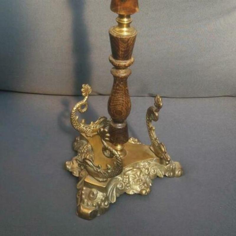 Staande asbak koper 67 cm
