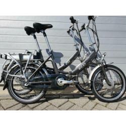 Twee vouwfietsen Eco Traveller elektrishe 3 naaf versnelling