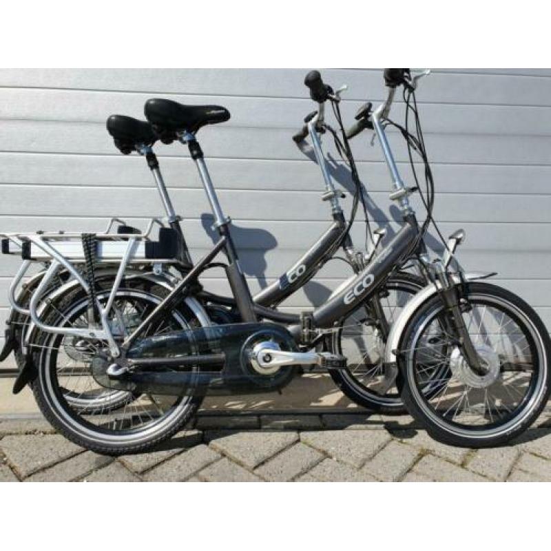 Twee vouwfietsen Eco Traveller elektrishe 3 naaf versnelling