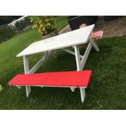 Picknicktafel, tuintafel inclusief kussens