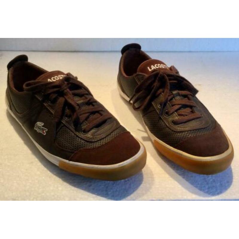 LACOSTE / LA COSTE, SCHOENEN, BRUIN, maat 42