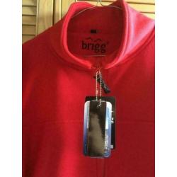 Fleece vest jas rood met 52-54 merk Brigg
