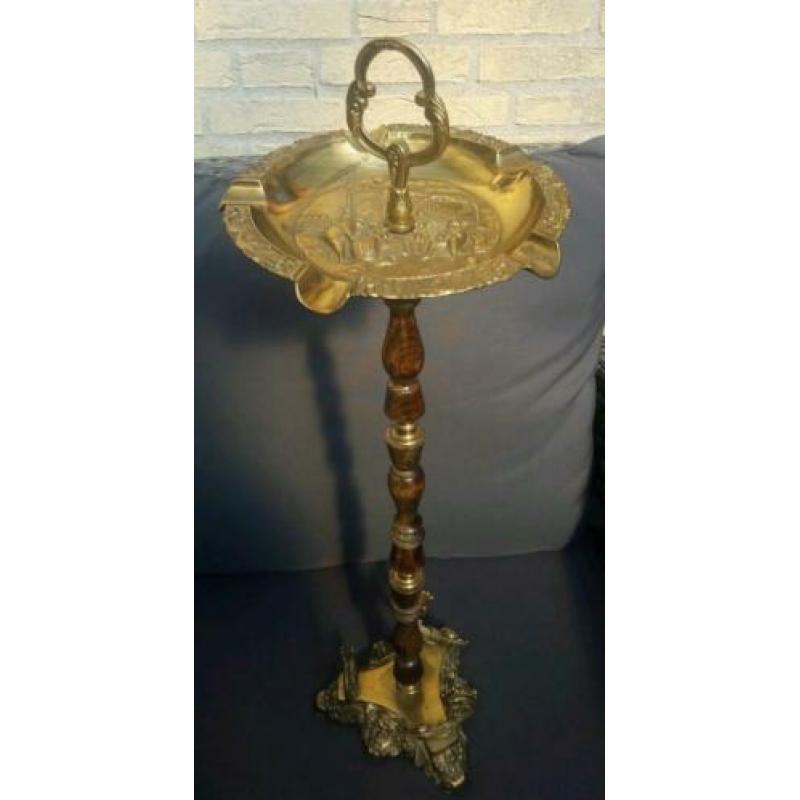 Staande asbak koper 67 cm