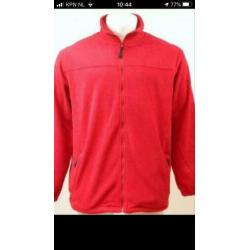 Fleece vest jas rood met 52-54 merk Brigg
