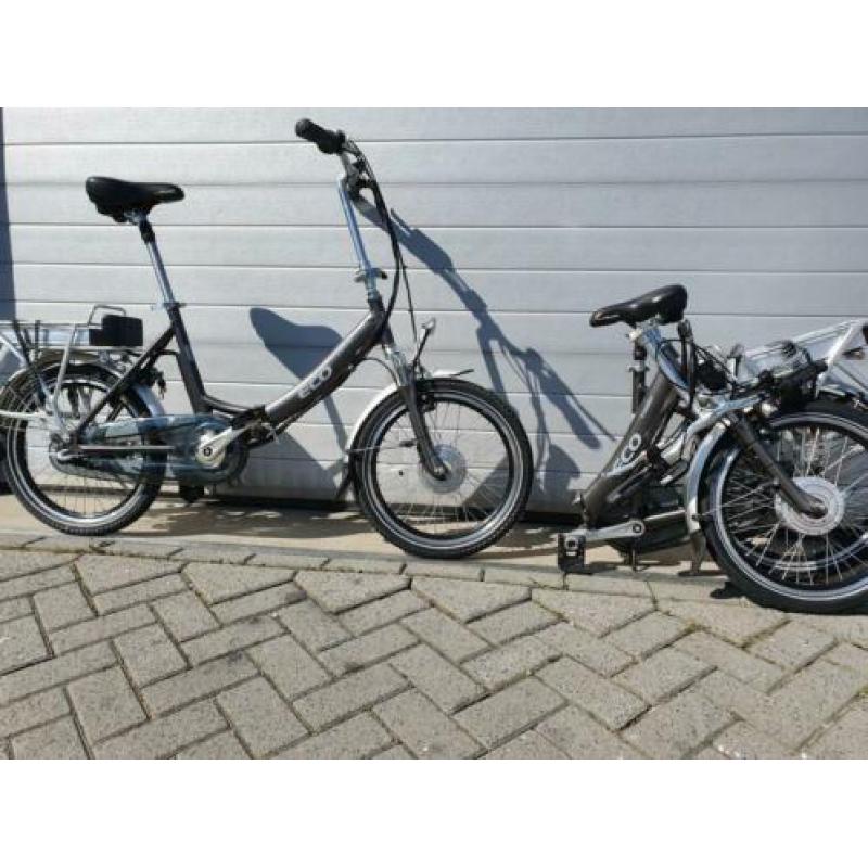 Twee vouwfietsen Eco Traveller elektrishe 3 naaf versnelling