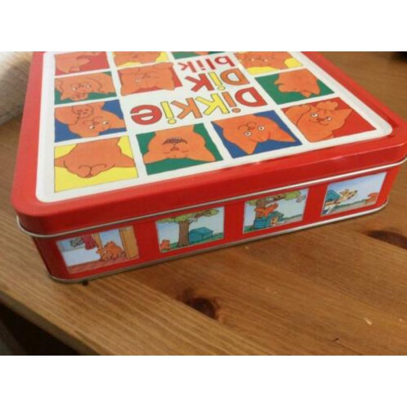 Dikkie Dik Blik koekjesblik 21 x 21 x 5 cm