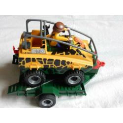 playmobil safari jeep - en helicopter