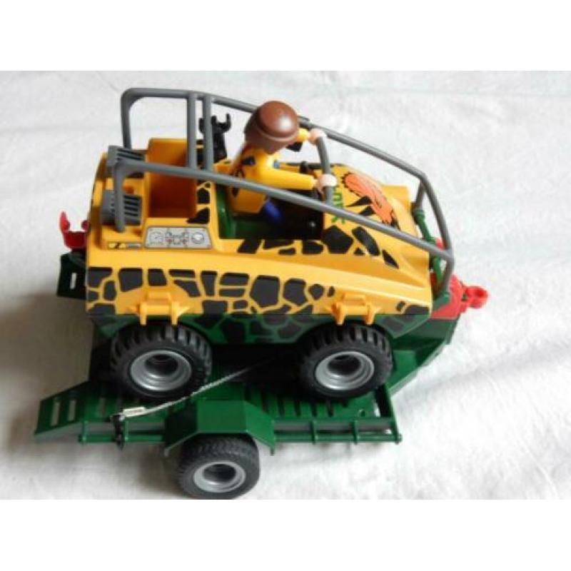 playmobil safari jeep - en helicopter