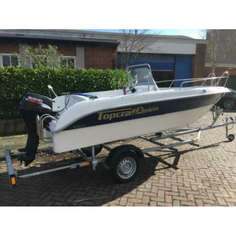 Topcraft 460 + 15 pk + trailer