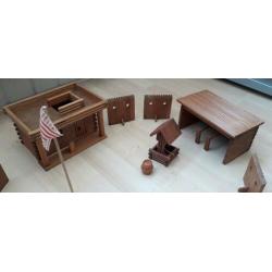 Houten ranch uit jaren '70